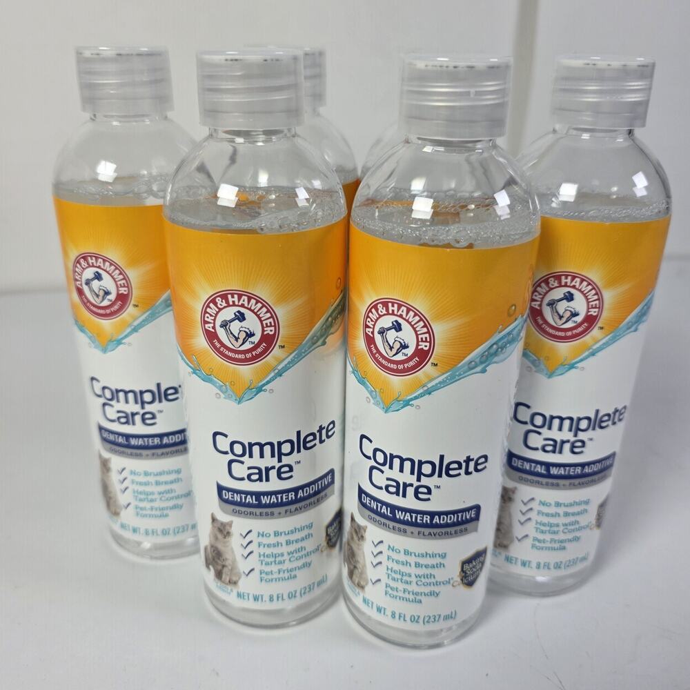 Arm & Hammer Complete Care Fresh Dental Water Additive for Cats & Kittens 6pc